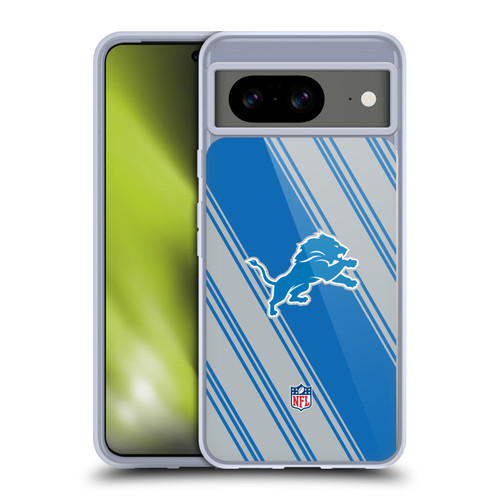 NFL Detroit Lions Artwork Stripes Soft Gel Case for Google Pixel 8