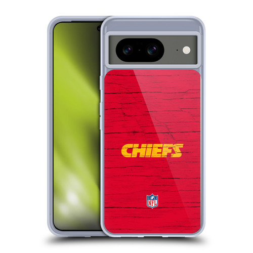NFL Kansas City Chiefs Logo Distressed Look Soft Gel Case for Google Pixel 8