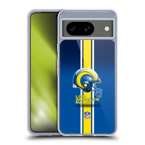 NFL Los Angeles Rams Logo Helmet Soft Gel Case for Google Pixel 8
