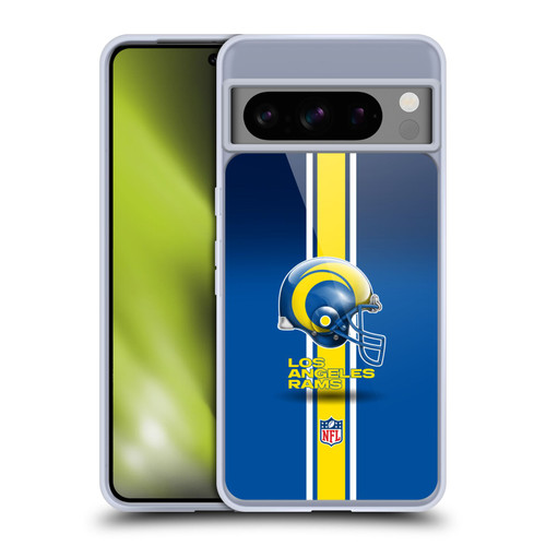 NFL Los Angeles Rams Logo Helmet Soft Gel Case for Google Pixel 8 Pro