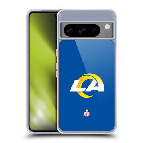 NFL Los Angeles Rams Logo Plain Soft Gel Case for Google Pixel 8 Pro