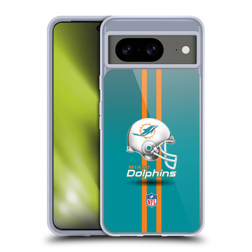 NFL Miami Dolphins Logo Helmet Soft Gel Case for Google Pixel 8