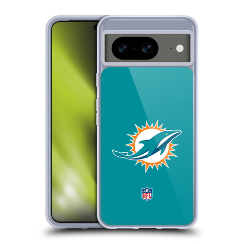 NFL Miami Dolphins Logo Plain Soft Gel Case for Google Pixel 8