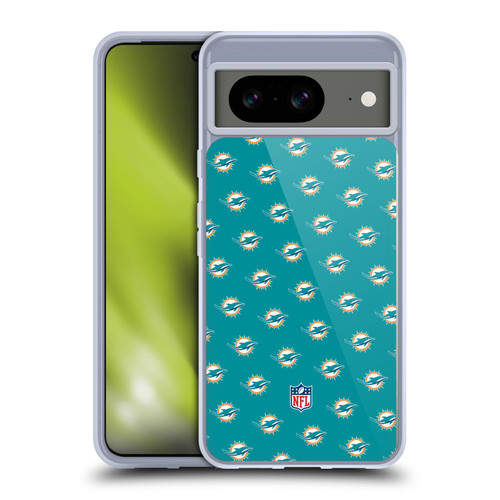 NFL Miami Dolphins Artwork Patterns Soft Gel Case for Google Pixel 8