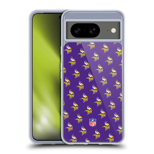 NFL Minnesota Vikings Artwork Patterns Soft Gel Case for Google Pixel 8