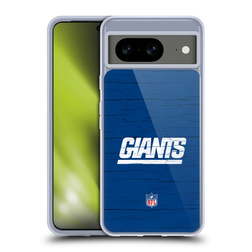 NFL New York Giants Logo Distressed Look Soft Gel Case for Google Pixel 8
