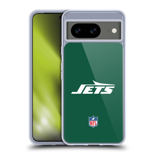 NFL New York Jets Logo Plain Soft Gel Case for Google Pixel 8