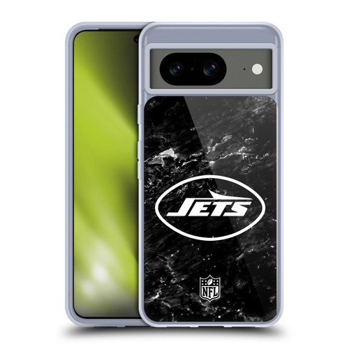 NFL New York Jets Artwork Marble Soft Gel Case for Google Pixel 8