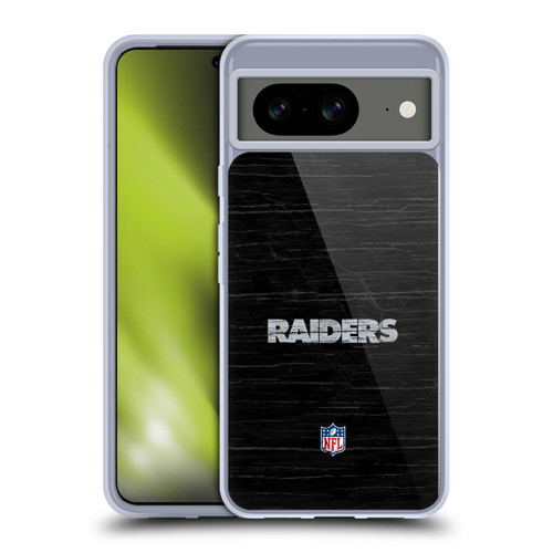 NFL Las Vegas Raiders Logo Distressed Look Soft Gel Case for Google Pixel 8