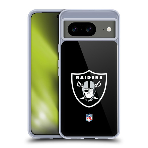 NFL Las Vegas Raiders Logo Plain Soft Gel Case for Google Pixel 8