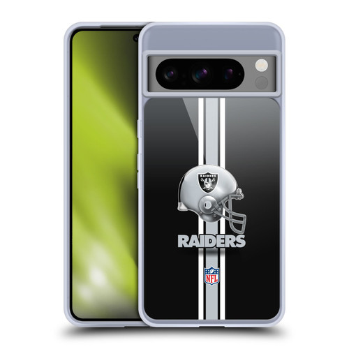 NFL Las Vegas Raiders Logo Helmet Soft Gel Case for Google Pixel 8 Pro