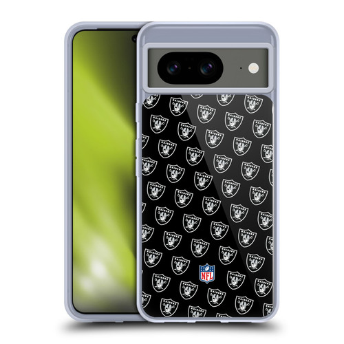NFL Las Vegas Raiders Artwork Patterns Soft Gel Case for Google Pixel 8