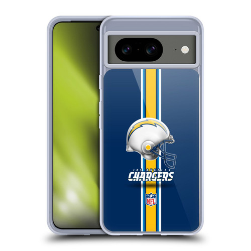 NFL Los Angeles Chargers Logo Helmet Soft Gel Case for Google Pixel 8