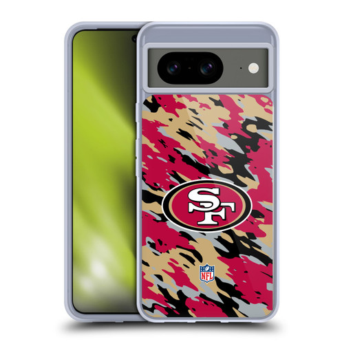 NFL San Francisco 49Ers Logo Camou Soft Gel Case for Google Pixel 8