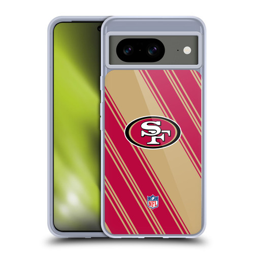 NFL San Francisco 49ers Artwork Stripes Soft Gel Case for Google Pixel 8