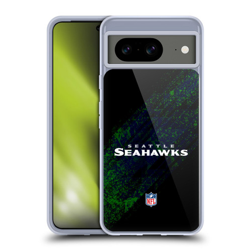 NFL Seattle Seahawks Logo Blur Soft Gel Case for Google Pixel 8