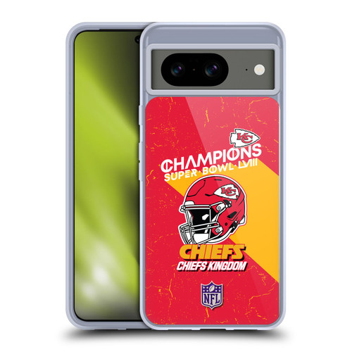 NFL 2024 Super Bowl LVIII Champions Kansas City Chiefs Helmet Soft Gel Case for Google Pixel 8
