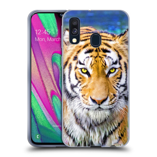 Aimee Stewart Animals Tiger and Lily Soft Gel Case for Samsung Galaxy A40 (2019)