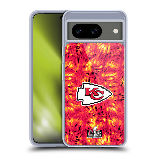 NFL 2024 Super Bowl LVIII Champions Kansas City Chiefs Tie Dye Soft Gel Case for Google Pixel 8
