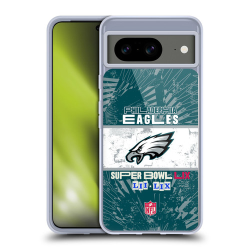 NFL 2025 Super Bowl LIX Champions Eagles All Wins Soft Gel Case for Google Pixel 8