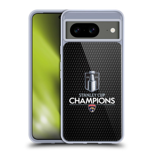NHL 2024 Stanley Cup Champions Florida Panthers Puck Pattern Soft Gel Case for Google Pixel 8