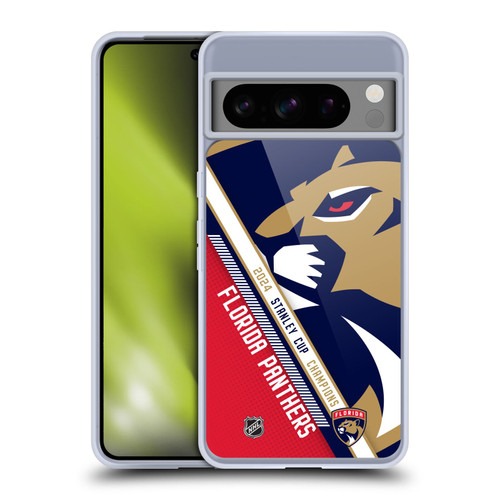 NHL 2024 Stanley Cup Champions Florida Panthers Oversized Soft Gel Case for Google Pixel 8 Pro