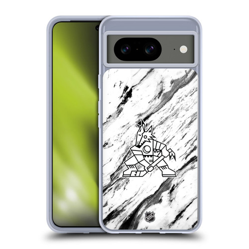 NHL Arizona Coyotes Marble Soft Gel Case for Google Pixel 8