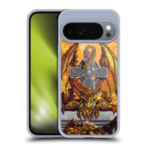 Ed Beard Jr Dragons Celtic Autumn Cross Soft Gel Case for Google Pixel 10