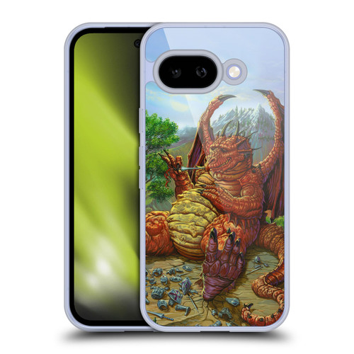 Ed Beard Jr Dragons Lunch With A Toothpick Soft Gel Case for Google Pixel 9A