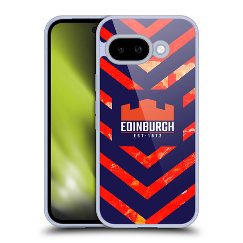 Edinburgh Rugby Graphic Art Orange Pattern Soft Gel Case for Google Pixel 9A