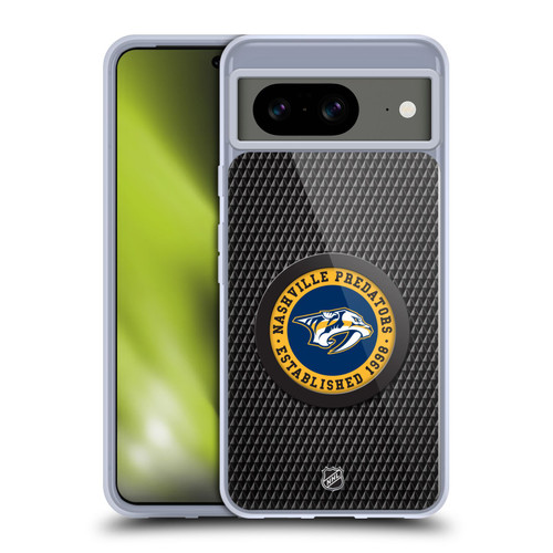 NHL Nashville Predators Puck Texture Soft Gel Case for Google Pixel 8
