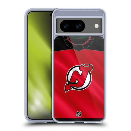 NHL New Jersey Devils Jersey Soft Gel Case for Google Pixel 8
