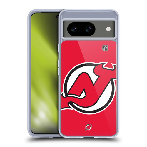 NHL New Jersey Devils Oversized Soft Gel Case for Google Pixel 8
