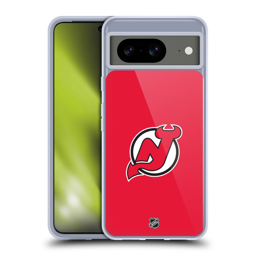 NHL New Jersey Devils Plain Soft Gel Case for Google Pixel 8