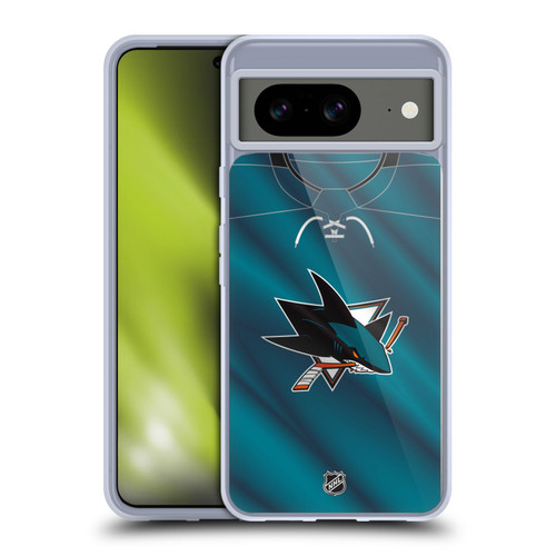 NHL San Jose Sharks Jersey Soft Gel Case for Google Pixel 8