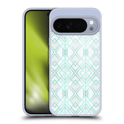Elisabeth Fredriksson Geometric Design And Pattern Turquoise Geo Soft Gel Case for Google Pixel 10 Pro XL