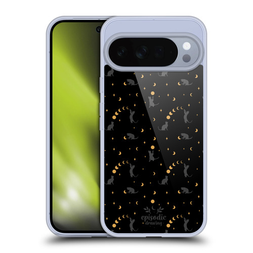 Episodic Drawing Spooky Patterns Black Cat Soft Gel Case for Google Pixel 10 Pro XL