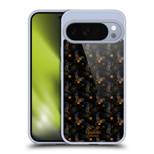 Episodic Drawing Spooky Patterns Cat's Halloween Hat Soft Gel Case for Google Pixel 10 Pro XL