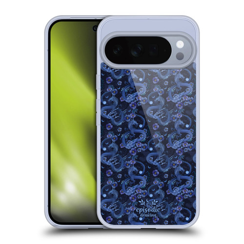 Episodic Drawing Spooky Patterns Floral Dragon Soft Gel Case for Google Pixel 10 Pro XL