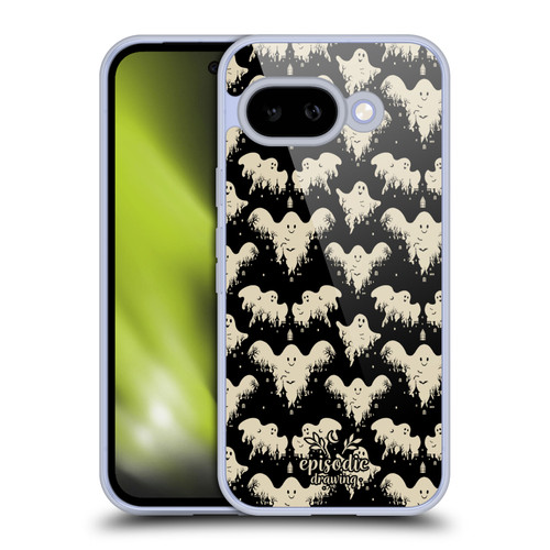 Episodic Drawing Spooky Patterns Halloween Ghost Soft Gel Case for Google Pixel 9A
