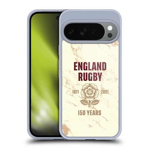 England Rugby Union 150th Anniversary Marble Soft Gel Case for Google Pixel 10