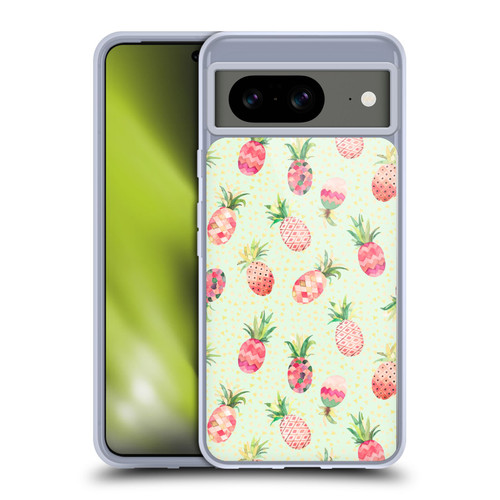 Ninola Mix Patterns Pineapple Lime Soft Gel Case for Google Pixel 8