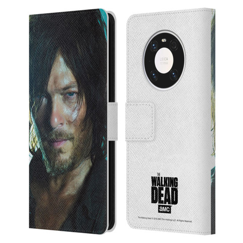 AMC The Walking Dead Characters Daryl Leather Book Wallet Case Cover For Huawei Mate 40 Pro 5G