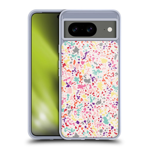 Ninola Patterns Colourful Splatter Drops Soft Gel Case for Google Pixel 8