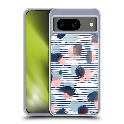 Ninola Patterns Graphic Thoughts Dots Blue Soft Gel Case for Google Pixel 8
