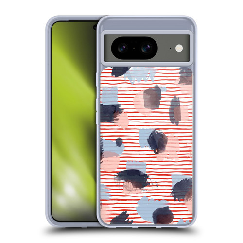 Ninola Patterns Graphic Thoughts Dots Red Soft Gel Case for Google Pixel 8