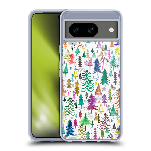 Ninola Patterns 4 Colourful Pines Soft Gel Case for Google Pixel 8
