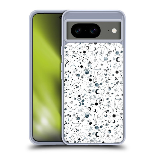 Ninola Patterns 4 Astrology Space White Soft Gel Case for Google Pixel 8