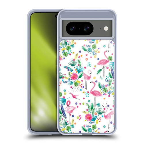 Ninola Summer Patterns Tropical Flamingo Soft Gel Case for Google Pixel 8