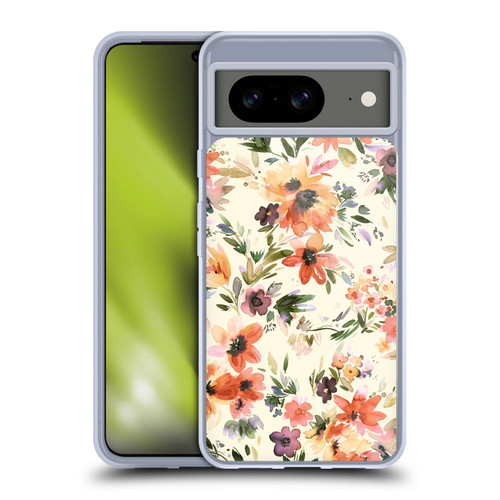 Ninola Spring Floral Painterly Flowers Soft Gel Case for Google Pixel 8